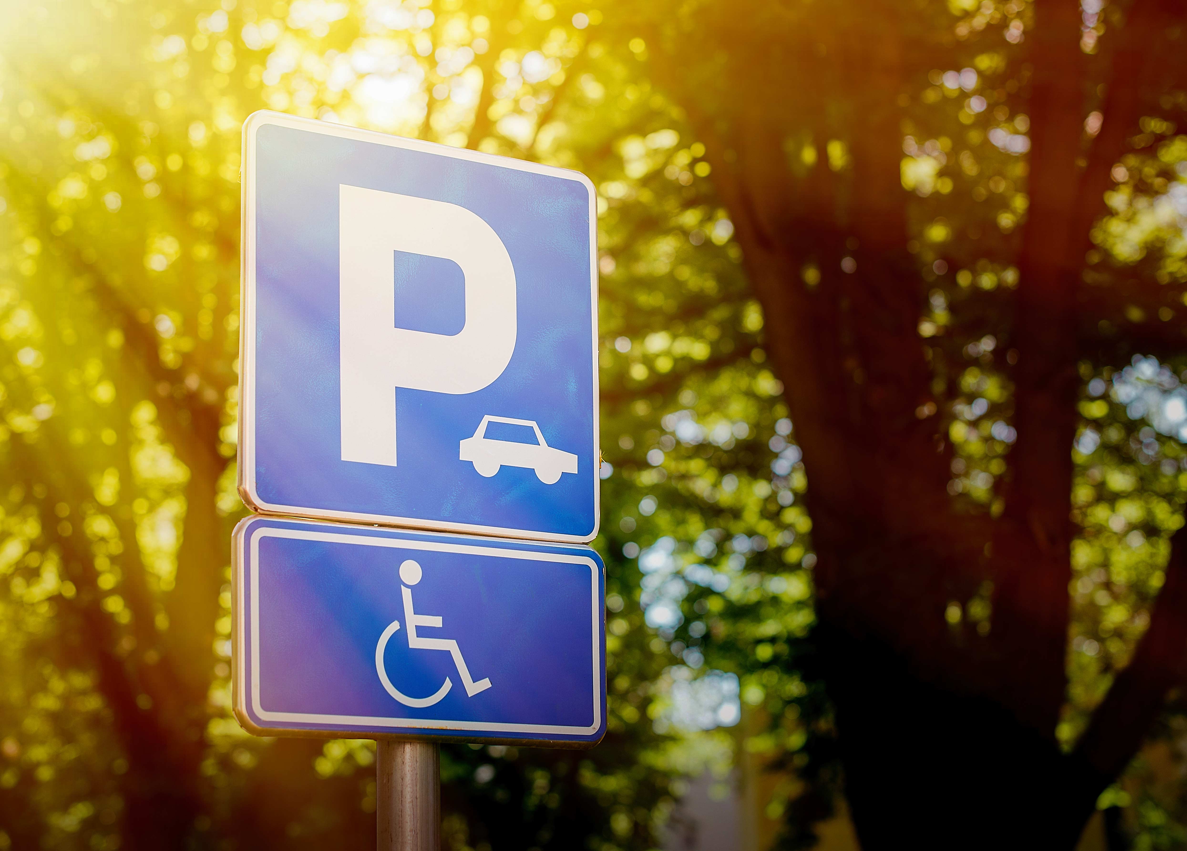 Disability parking sign