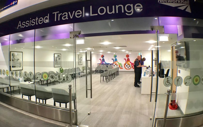 Assisted travel lounge