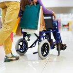 Shopping with girlfriend in wheelchair