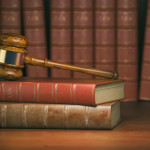 Gavel and law books