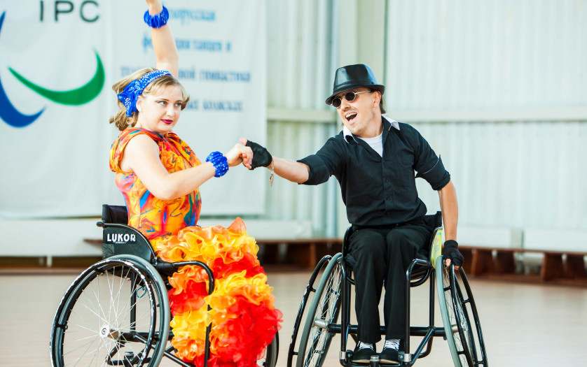 Dancing championship in wheelchairs
