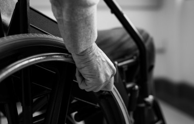 old man with disability