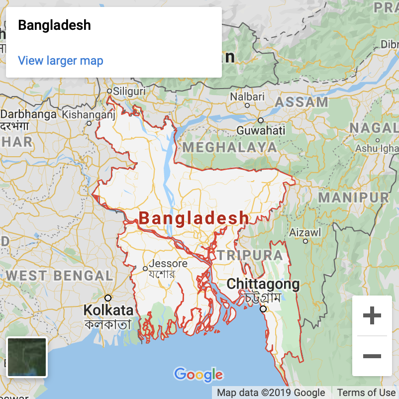Bangladesh Google Map