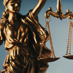 Figure of Justice holding the scales of justice