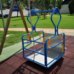 Accessible swing for children in wheelchair