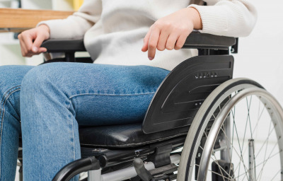 woman in wheelchair