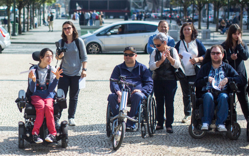 people with disabilities protesting