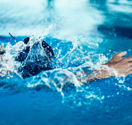 swimmer in swimming pool