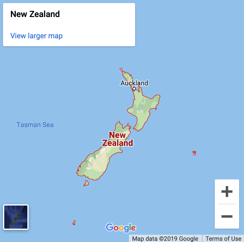 New Zealand Google Map
