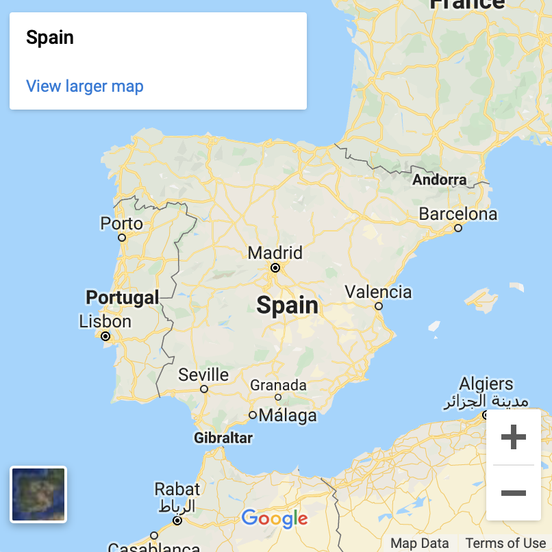 Spain Google Map