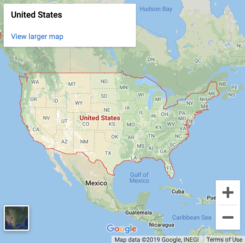USA Google Map