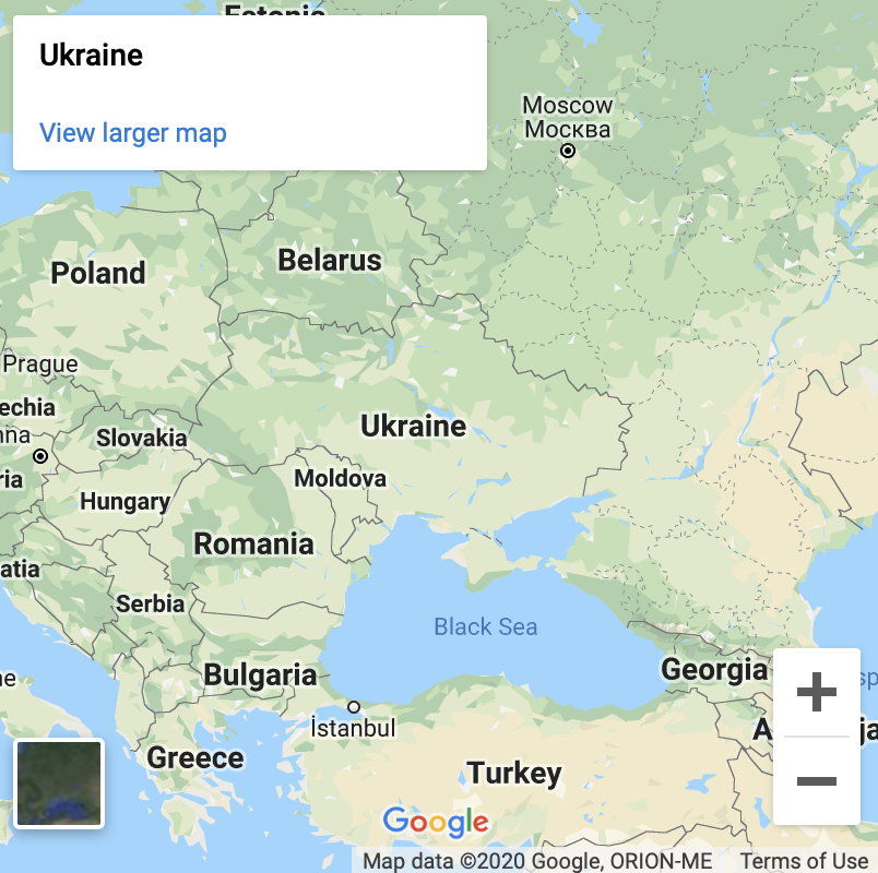 Ukraine Google Map