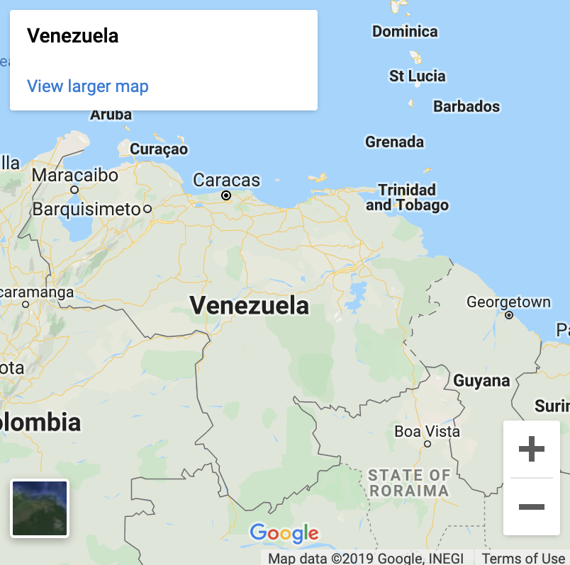 Venezuela Google Map