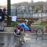 Paralympic athlete run in 39 Istanbul marathon which includes two continents in one race.