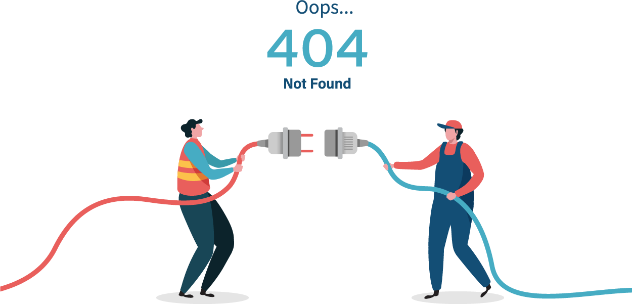 404 error page found, vector graphics
