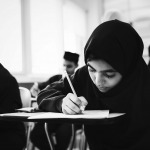 children studying in a classroom