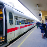 DB Bahn train at Brussels train station