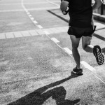 person walking in the park