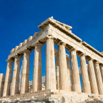 Parthenon on the acropolis in athens, greece