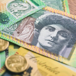 Australian currency money on the table