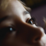 Close-up of beautiful girl eyes