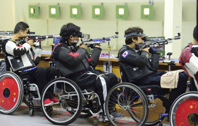 Paralympic shooting competition