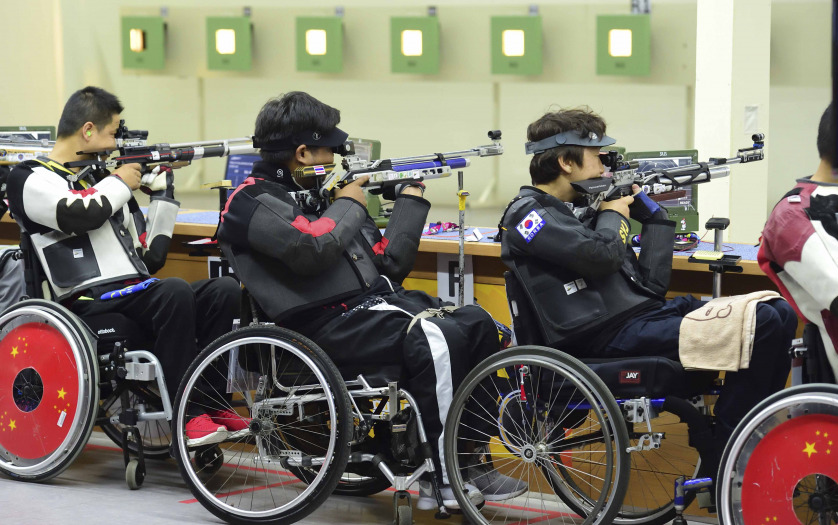 Paralympic shooting competition