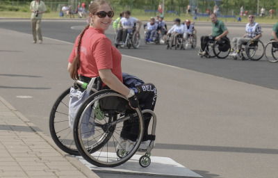 woman in wheelchair