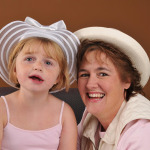 girl with Down Syndrome with her mother