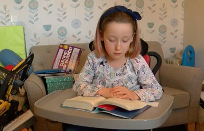 Eight-year-old disabled girl Imogen Ashwell-Lewis