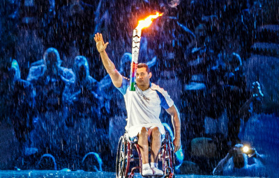 Paralympic game 2016 the maracanà - opening ceremony torchbearer