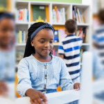 girl learning online