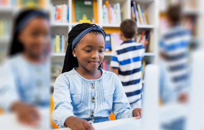 girl learning online