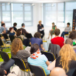 Audience at the conference hall.
