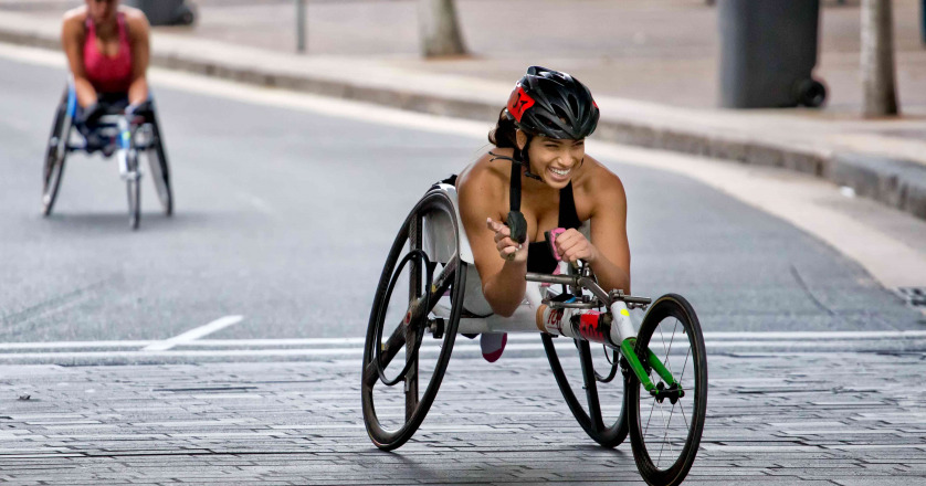 Paralympian Madison de Rozario smiling