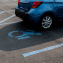 Parking spot for disabled people