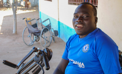 man in wheelchair