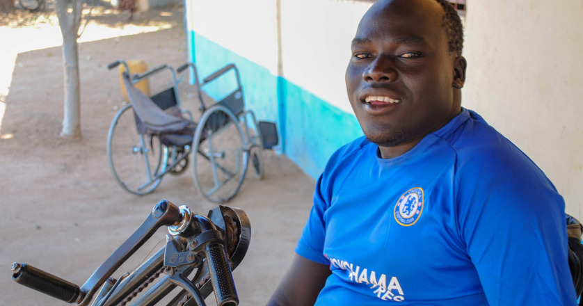 man in wheelchair
