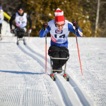Ethan Hess, Canada, sprints to the finish in the 2016 Paralympic Continental Cup
