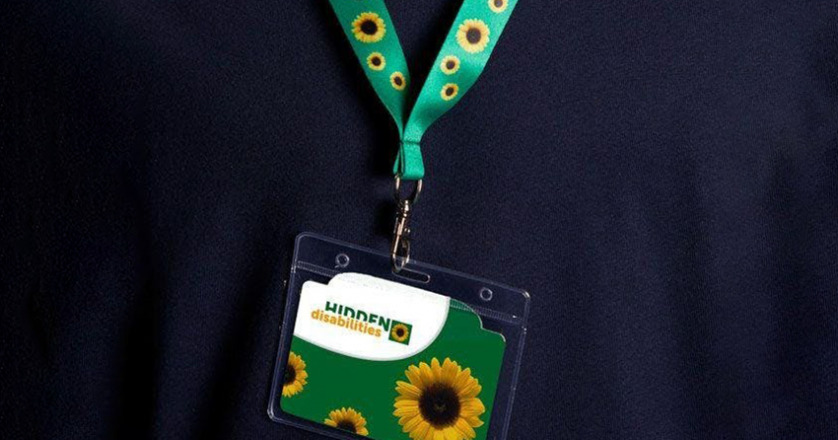 sunflower lanyard