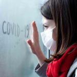 woman self quarantine