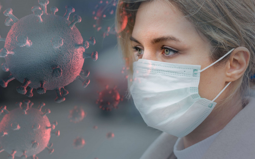 woman wearing a mask to protect from the coronavirus