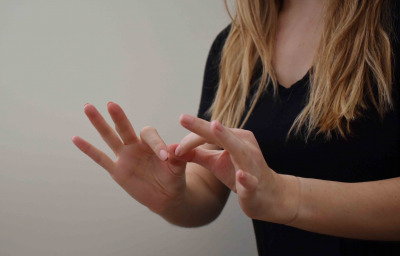 American Sign Language for “interpret”