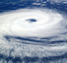 Tropical cyclone catarina hurricane clouds