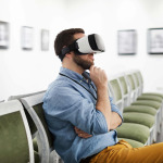 Man Wearing VR in Museum