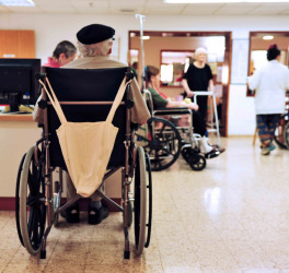 wheelchair user at the hospital