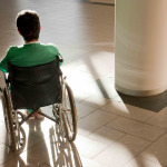 Patient in wheelchair