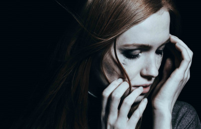 Woman in depression