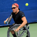 Dylan Alcott playing tennis