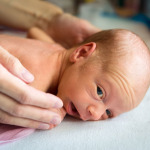 Portrait of premature newborn